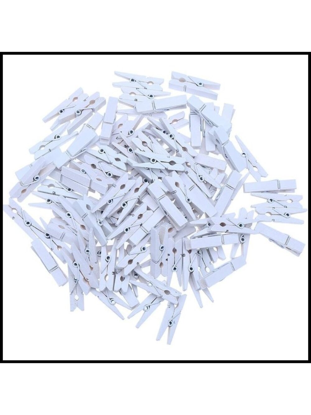 Wooden Clothespins 100pc Craft Peg Pins Photo Paper Clips Holders
